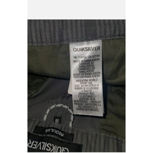 Quicksilver Flat Front Board Shorts Size 38 R.          [Mbb9023] - Picture 3 of 5